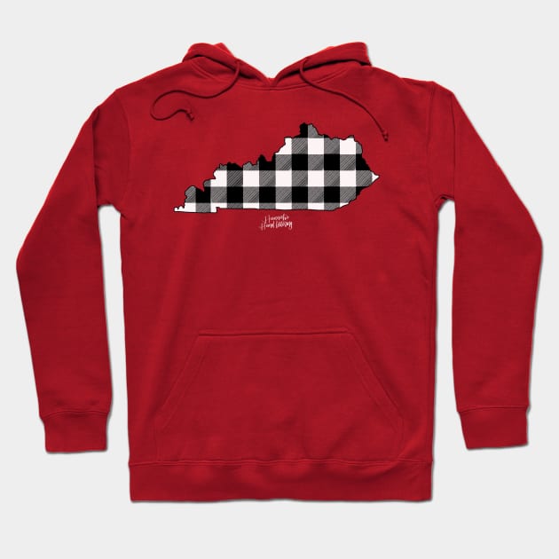 White Buffalo Plaid KY Hoodie by Hannah’s Hand Lettering